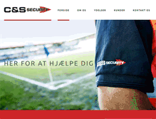 Tablet Screenshot of cssecurity.dk